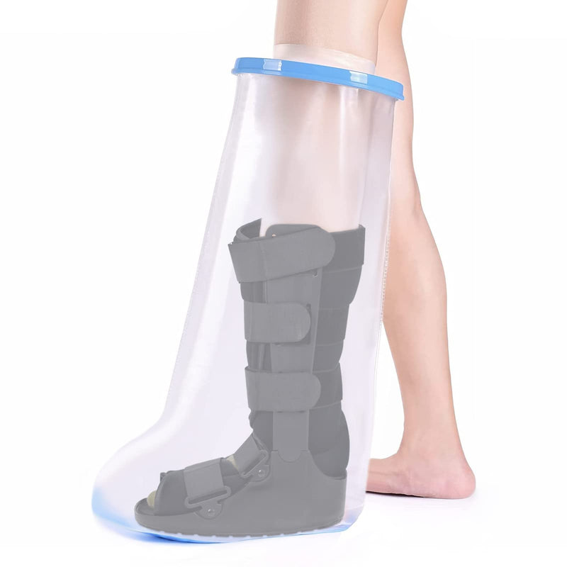 Fasola Leg Cast Cover Shower, Non-Slip Leg Cast Protector for Broken Thigh, Knees, Foot, Reusable Cast Bag Keep Foot Dry - XL Non Slip Bottom - NewNest Australia