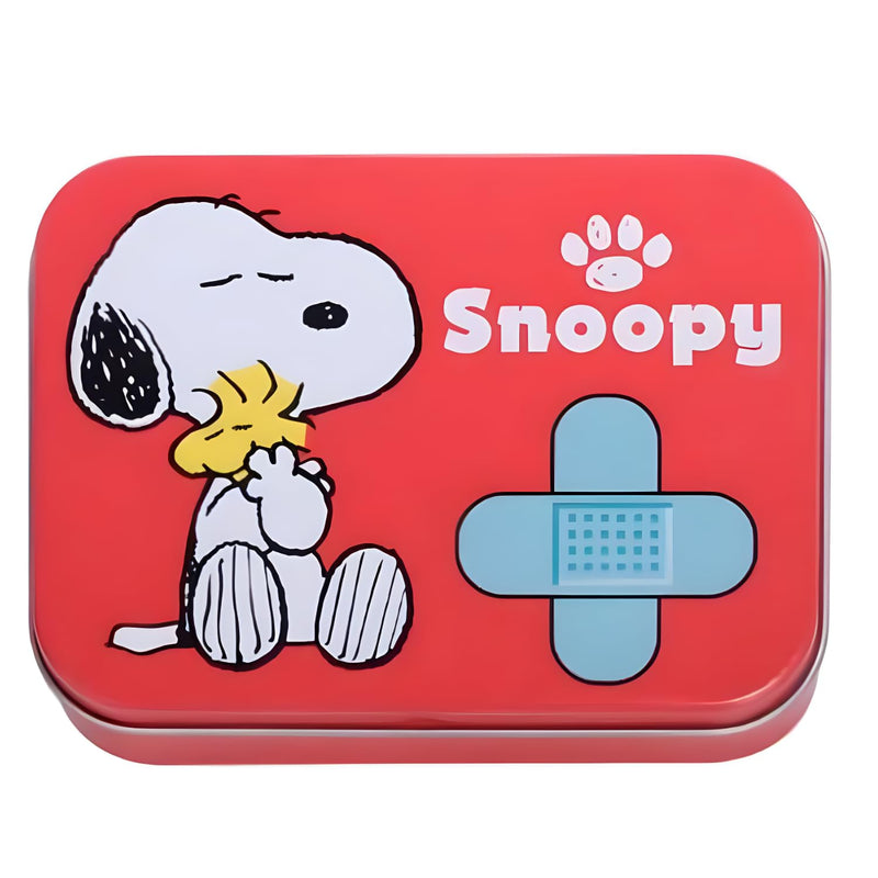 Snoopy Children's Plaster - Metal Box - 24 Plasters - Beautiful Design Plaster Storage Box for Children - Suitable for Backpack - Handbag Snoopy - NewNest Australia