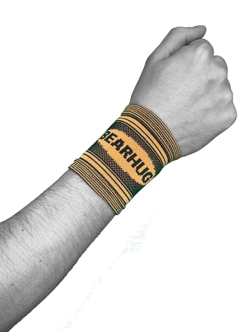Bearhug Twin Pack Wrist Support for Men and Women - Wrist Brace for Arthritis, Repetitive Strain Injury and Joint Pain - Bamboo Compression Wrist Strap for Sports, Gym and Pain Relief S - NewNest Australia