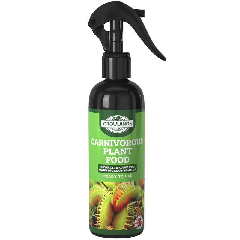 Growlands Carnivorous Plant Food Spray - 300 ml Plant Fertilizer - Designed for all Carnivorous Plants - Venus Fly Trap Plant Food, Sundew Food, Pitcher Plant Food - Ready to Use Spray - NewNest Australia