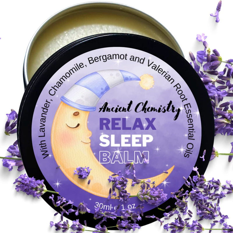 100% Natural Sleep Balm Softens Skin Whilst Relaxing, Sleep Rub on The Temples or Pulse Points, Lavender, Bergamot and Camomile Essential Oil & Valerian Root in Balm for Good Night Sleep aid - NewNest Australia