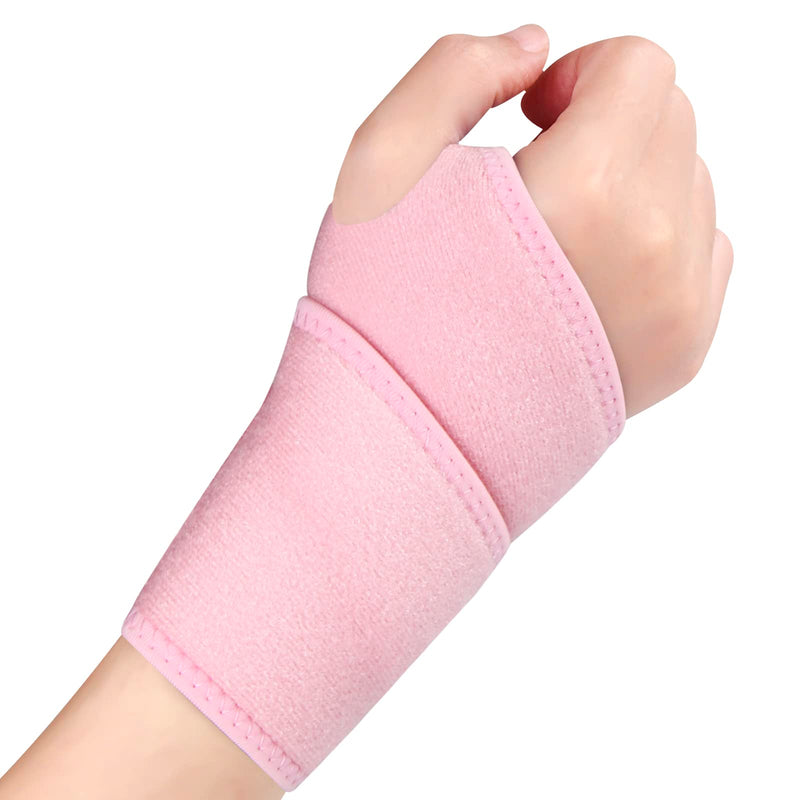 Wrist Support Adjustable Wrist Brace Compression for Women and Men 1 Pack Carpal Tunnel Support for Arthritis, Tendinitis, Pain Relief, Sports, Work for Right and Left Hands (Pink) Pink - NewNest Australia