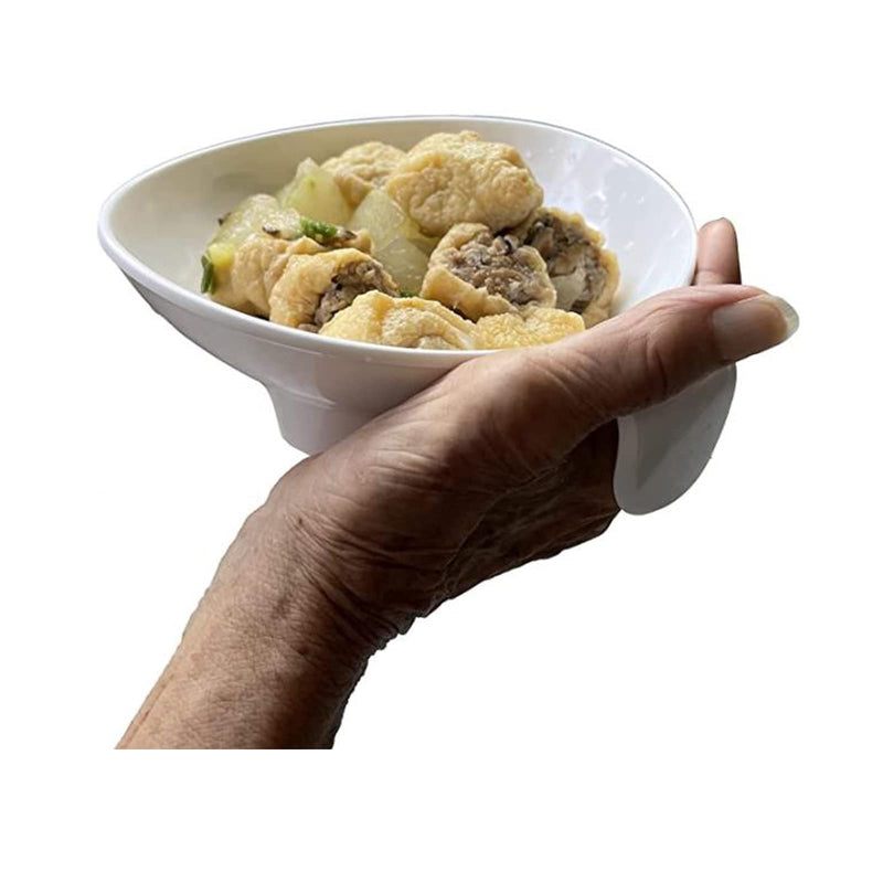 Adaptive Plates Spillproof Bowl with Handles Small Scoop Plates for Disabled Adults Eating Utensils for Disabled People Elderly Aids for Living Non Skid Spill Proof Bowl Melamine Dish Disabled Plates - NewNest Australia