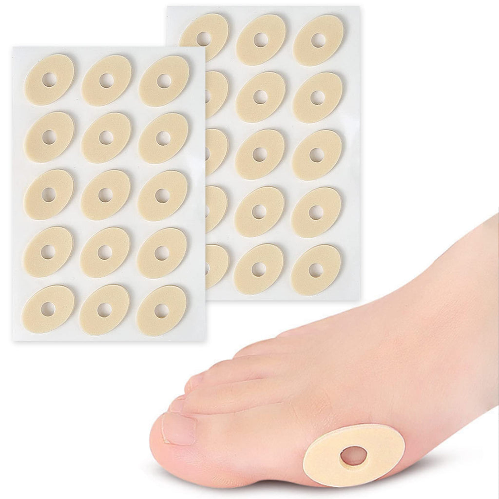 30pcs Footcare Corn Caps,Corn Cushions Corn Pads for Feet,Soft Latex Foam Self Adhesive Callus Pads Corn Pad Bunion Plasters Corn Pad Anti Friction Reduce Foot and Heel Pain - NewNest Australia