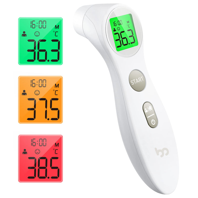 Femometer Forehead Thermometer for Adults Kids, Non Contact Infrared Thermometer, Digital Baby Thermometers Body Temperature Thermometer(All White) - NewNest Australia