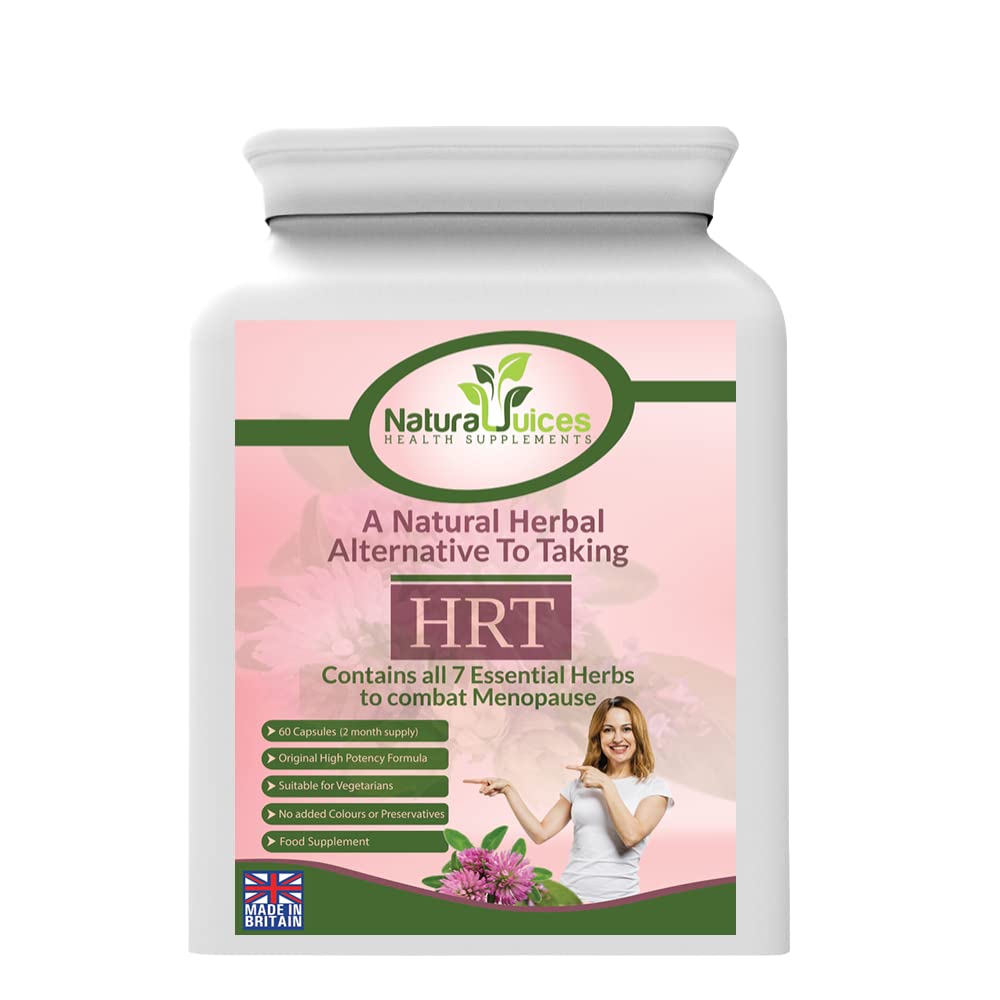 Herbal HRT for Women 60 Capsules - High Strength Natural Menopause Formula Complex Supplement - Hot Flushes Relief - Rebalance Hormones & Support Lady Health - One a Day Capsule - 02 Months Supply - NewNest Australia