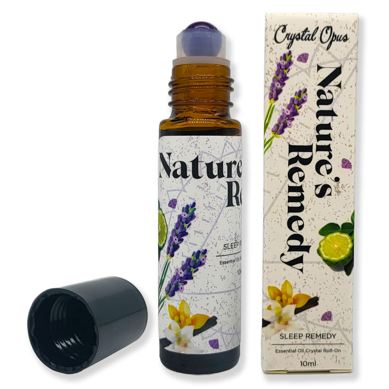 Trouble Sleeping? Sleep Aid 10ml Roll-On Stick. Essential Oil & Amethyst Remedy to Soothe and Relax. Lavender, Bergamot & Vanilla. Aromatherapy & Crystal Rollerball. Sweet Dreams! - NewNest Australia
