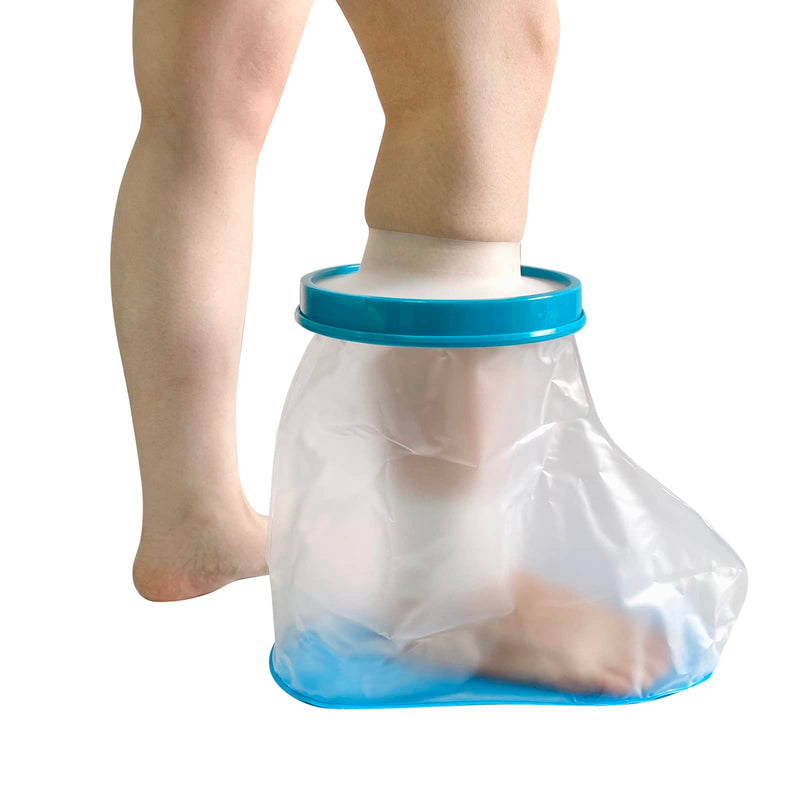 DESTRIC Non-Slip Waterproof Foot Cast Cover for Shower Bath, Foot Protector Adult Keep Ankle Leg Cast Bandage Dry, Watertight Shower Boot Bag for Broken Toe,Wound, Burns,Injuries, Reusable - NewNest Australia