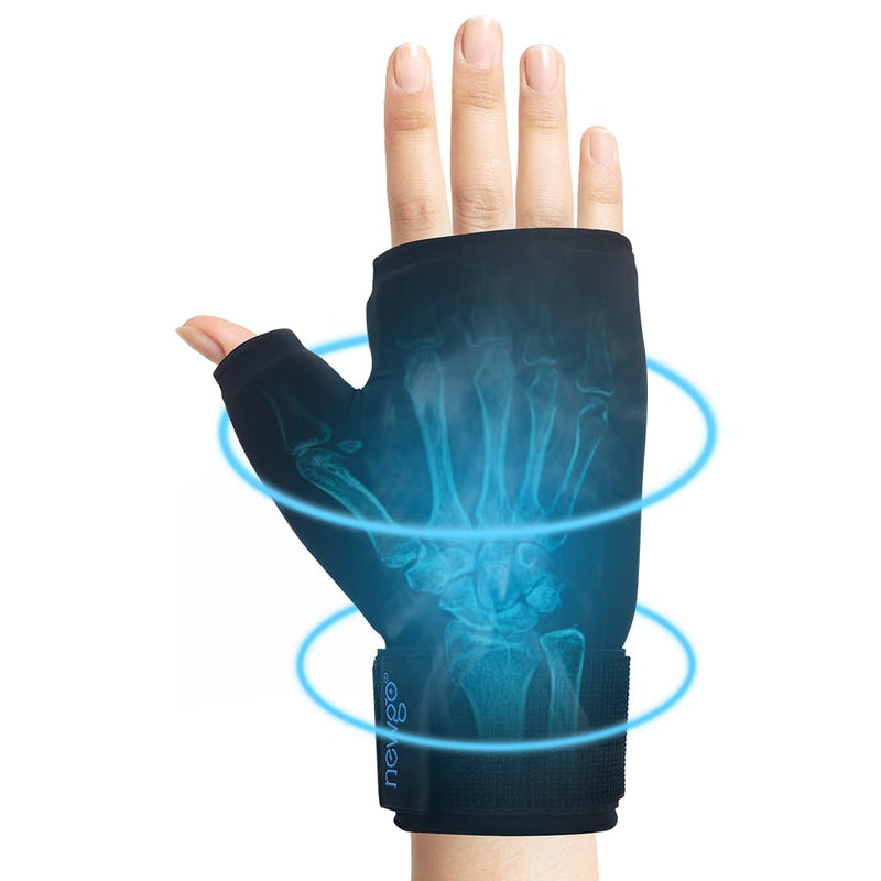 NEWGO Wrist Ice Pack, Gel Hand Ice Glove, Ice Wrap for Thumb, Hot Cold Therapy, Adjustable Strap for Pain Relief of Carpal Tunnel, Arthritis, Swelling & Bruises - NewNest Australia