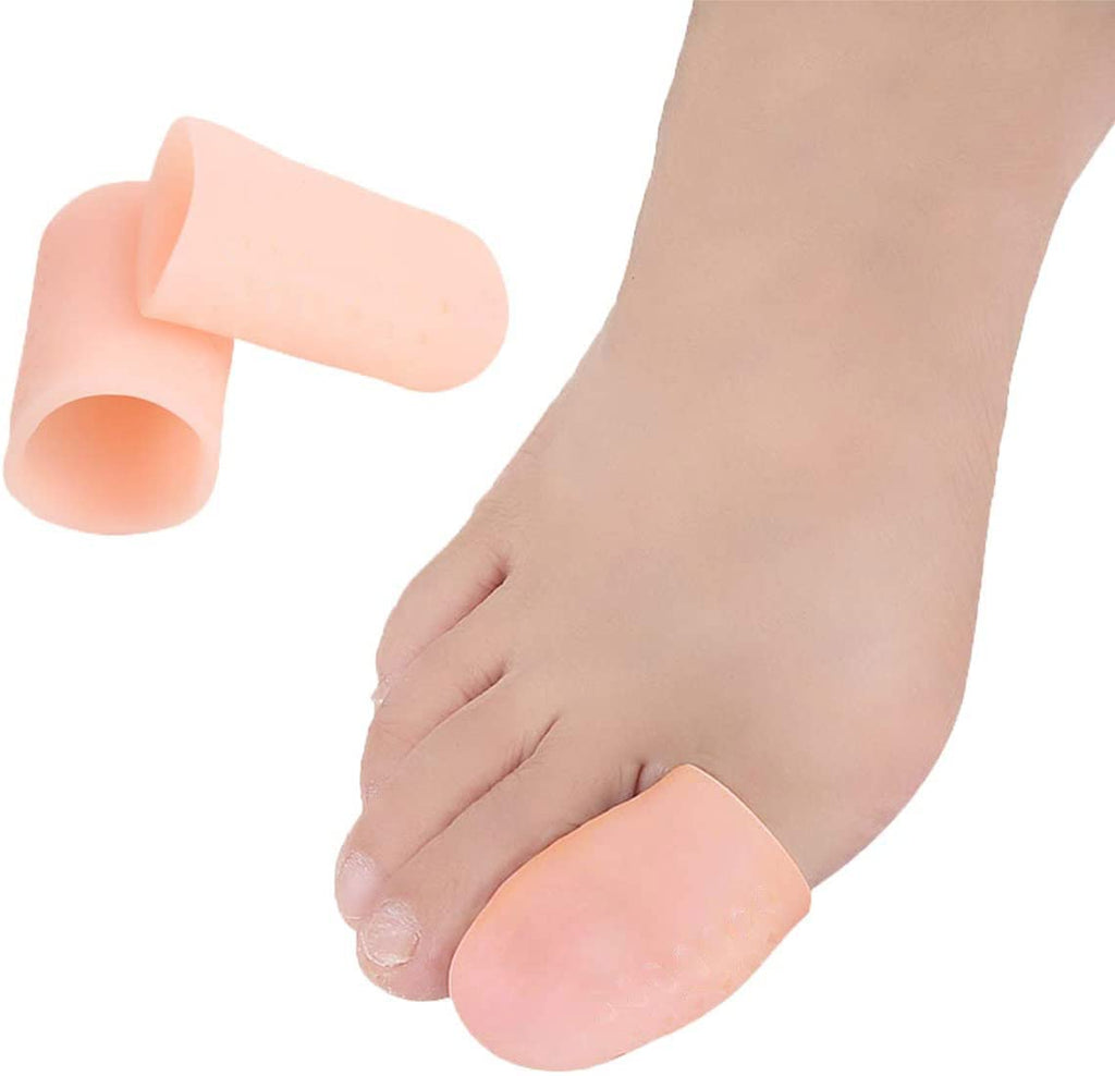 Pedimend™ 3 Pairs Big Toe Tubular Dressing Bandage Caps Guard | Nail Off Protectors | Joint Pain Relief | Ingrown Toenail Tubes Sleeves | Callus Cushion Blisters | Bunion Corrector (Pink) Pink - NewNest Australia