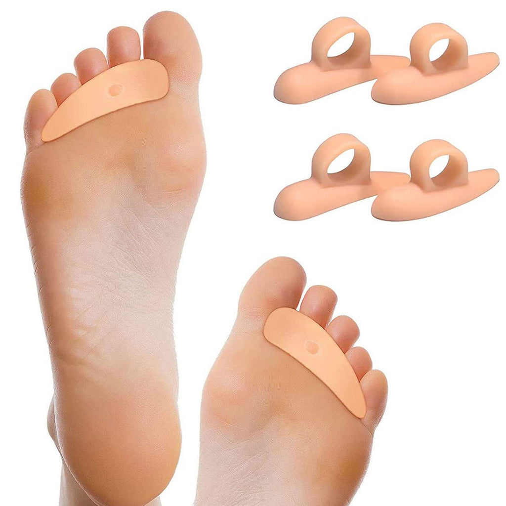 Pedimend Silicone Gel Hammer Toe Crest Pads - 4 Pieces | Claw Crooked Mallet Toes Props Straightener Corrector | Under Toe Support | Orthopedic Metatarsal Rings (Pink) Pink - NewNest Australia