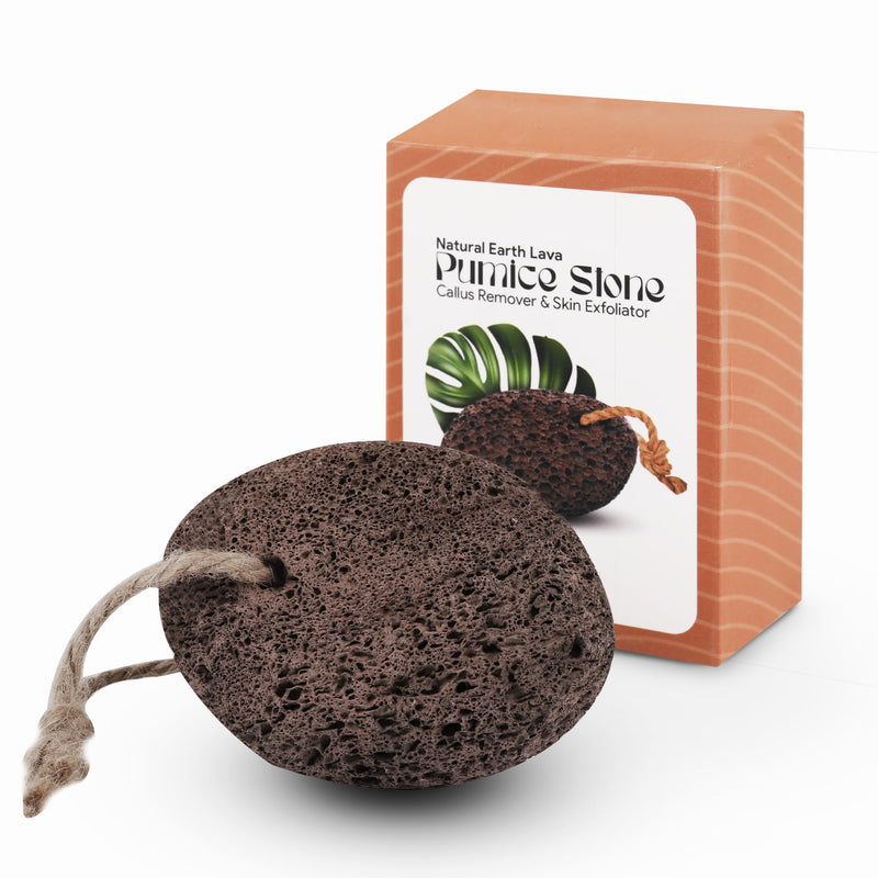 NIMXY Volcanic Lava Pumice Stone for Feet and Hands – Feet Hard Skin Remover – Foot Scrubber for Dead Skin Removal – Natural Foot File and Callus Remover for Skin Exfoliation (Brown) Brown - NewNest Australia