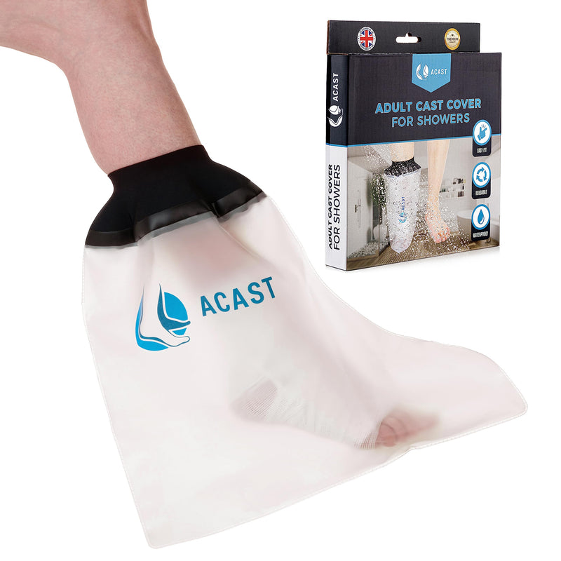 ACAST Waterproof Foot Cast Cover For Shower - Easy To Use, Reusable Waterproof Protector For Foot, Toe, Ankle wounds, Plaster Foot Dressing Protector - Free E-book Included - NewNest Australia