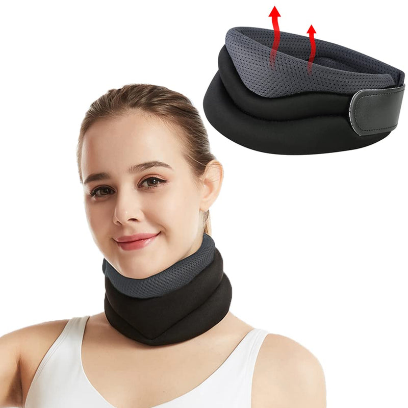 Neck Brace Adjustable Cervical Collar Soft Foam Neck Support Brace Ergonomic Neck Collar Protector High Elastic Neck Support Guard Neck Pad for Relieves Pain and Pressure in Spine Women Men Elderly - NewNest Australia