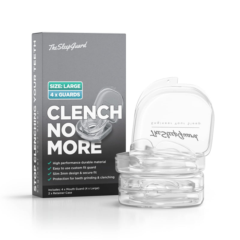 TheSleepGuard Mouth Guard for Teeth Grinding [Pack of 4, Large] Best Gum Shield for Grinding Teeth & Clenching at Night | Mouth Guard for Sleeping, Bruxism & TMJ Relief | Night Guard for Adults - NewNest Australia