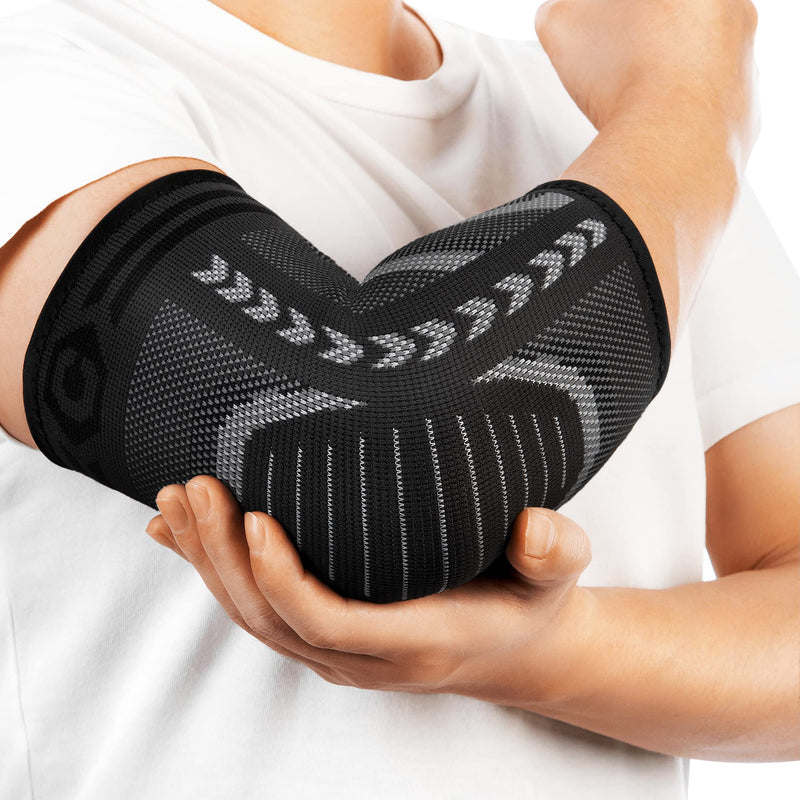 CAMBIVO Elbow Support for Men & Women 1 Pair, Tennis Elbow Sleeves for Weightlifting, Arm Compression Sleeves Elbow Brace for Tennis/Golfers Elbow, Sports Protection and Pain Relief XL - NewNest Australia