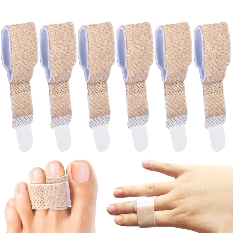 6 Pcs Hammer Toe Straightener,Hammer Toe Separators Splint,Hammer Toe Splints,Crooked Toes & Overlapping Toes,Protecting Curved Toes and Hammertoes,Toe Cushioned Bandages for Correcting Hammer Toes - NewNest Australia