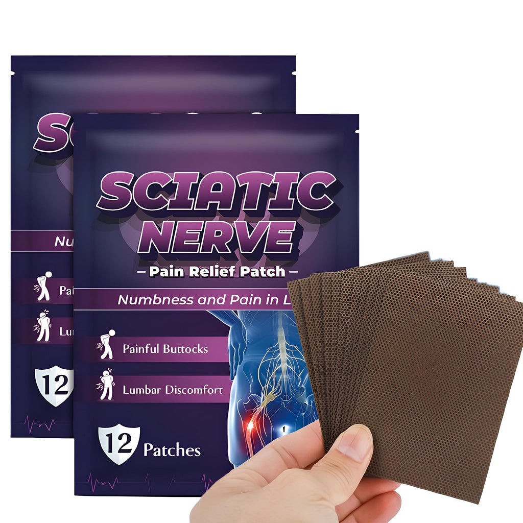 60 Sheets Sciatic Nerve Pain Reducing Patch, Pain Relief Patches, Fast-Acting Patches, Elastic Fabric Multifuntcional Release Muscle Patch, Sciatica Patch Sciatica Patch Relieve Health Care - NewNest Australia