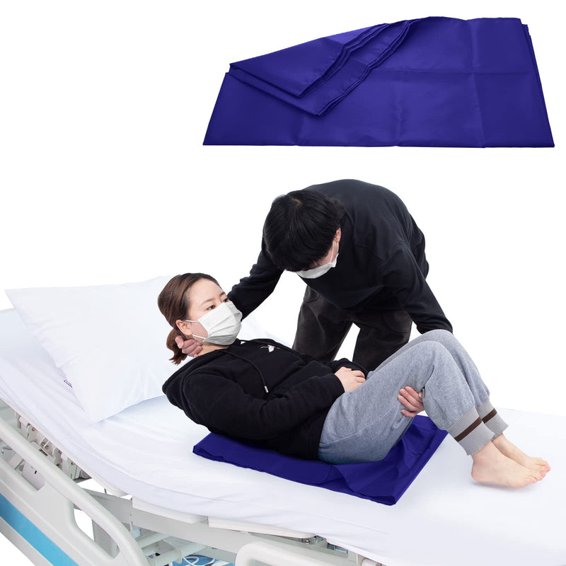 LOSCHEN] Tubular Slide Sheet for Patient Transfer, Sliding Draw Sheets to Assist Moving Elderly for Cars, Vehicles, Wheelchairs and Bed Transfers (60x40cm, Navy Blue - NewNest Australia
