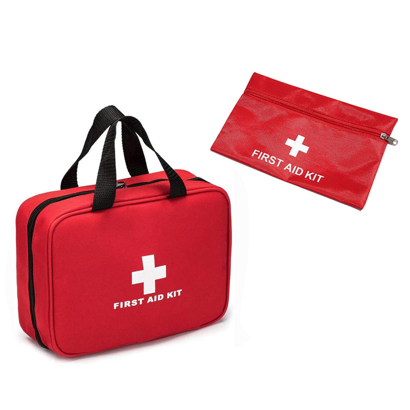 Gute First Aid Empty Kit,2 Pcs First Aid Bags,Medicine Bags,Small Portable Emergency Bag,Medicine Storage Bag for Home,Office,Camping,Boat,Car,Travel,Outdoor(Bag Only) - NewNest Australia