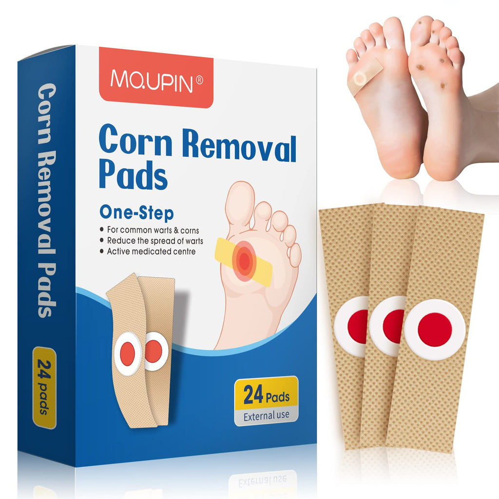 Corn Remover Pads, Wart Remover, Foot Corn Remover Patch, 24 Pcs Corn Removal Pads,Corn Plaster with Hole for Feet, Hand, Toe for Feet Care and Corn Removal Plasters Foot Care - NewNest Australia