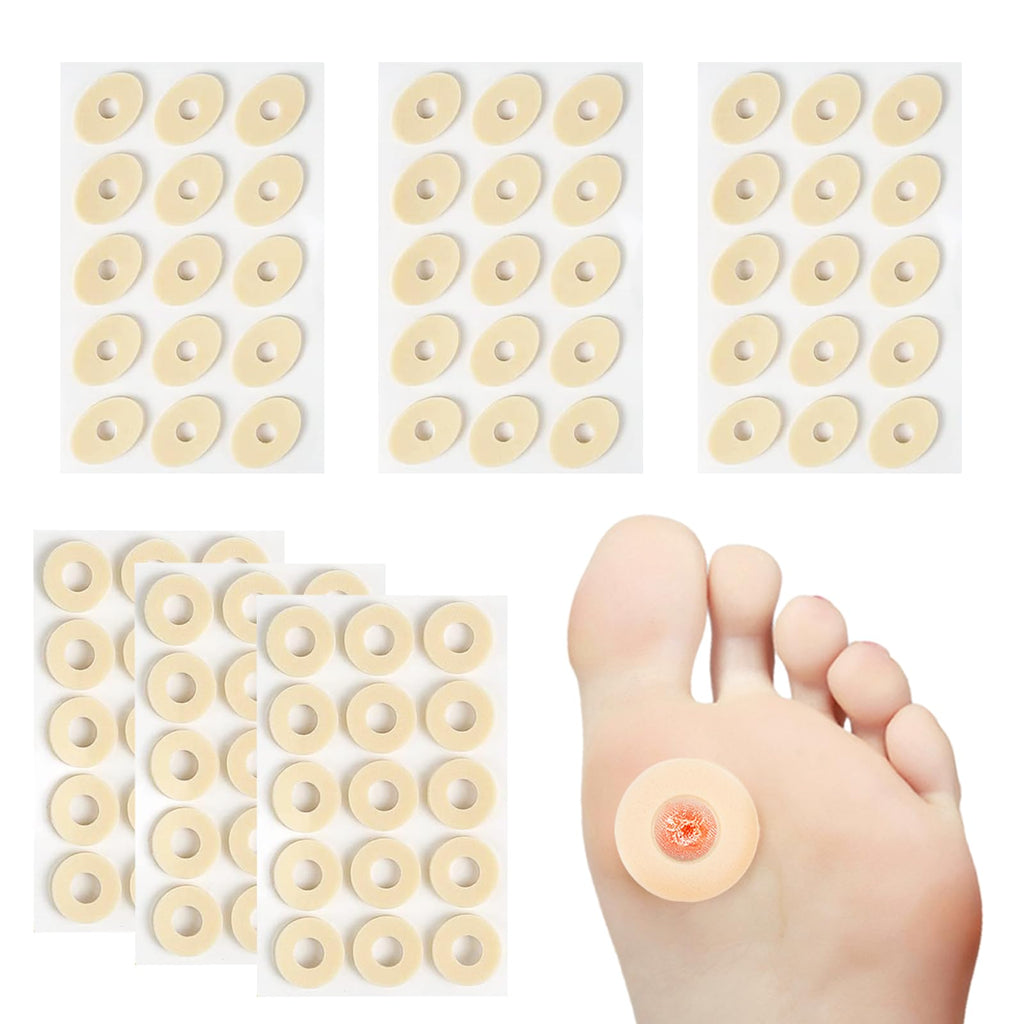 90 Pieces 2 Models Corn Plasters for Feet Corn Cushions, Bunion Pads Soft Latex Foam Self Adhesive Callus Pads Corn Pad Removal Anti Friction Reduce Foot and Heel Pain - NewNest Australia