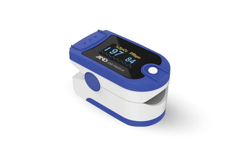 A&D Medical UP-200 Pulse Oximeter - CE Approved Blood Oxygen Monitor - Finger Oxygen Saturation Monitor/SATS Monitor SpO2 for Adults and Child - Certified Medical Pulse-Oximeter - NewNest Australia