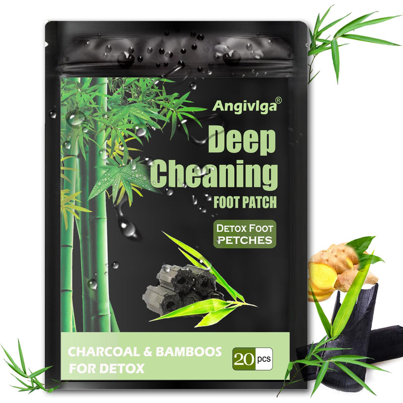 Detox Foot Patches, 20 Pcs Deep Cleansing Detox Foot Pads to Remove Deep Cleansing Toxins with Bamboos and Ginger Powder for Stress Relief, Deep Sleep&Enhance Blood Circulation for Sleep Aid - NewNest Australia