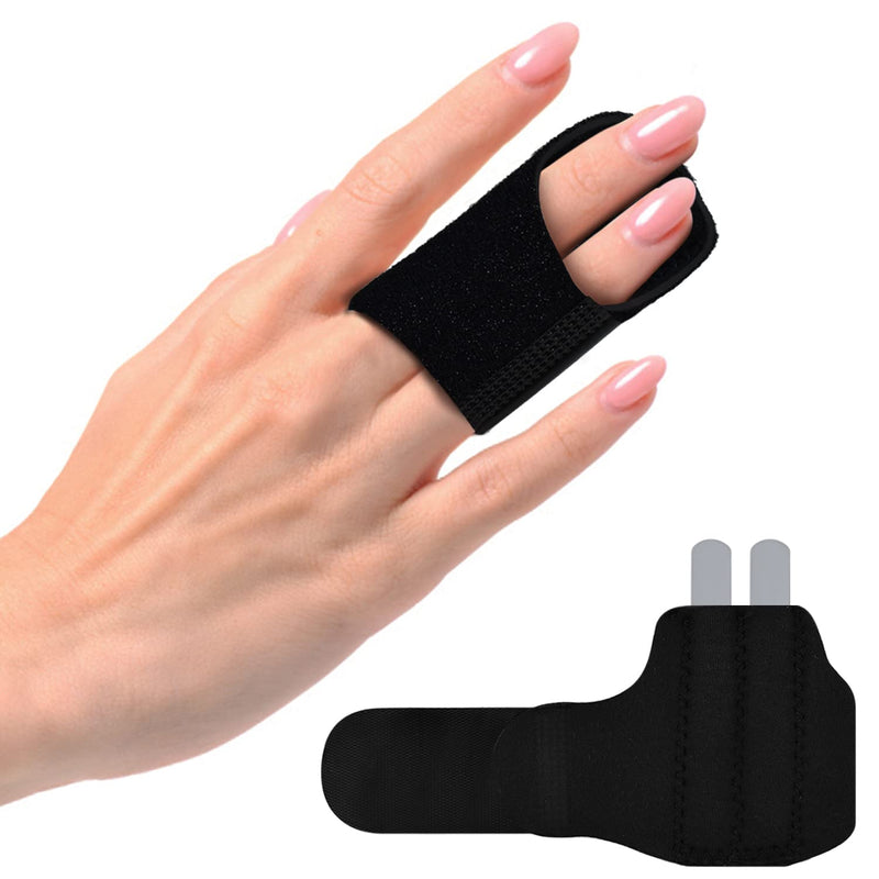 VerteLife Upgraded Finger Splint Single or Double Buddy Splints with 2 Metal Bars Adjustable Trigger Finger Support Brace Mallet Finger Protector for Arthritis and Injured Finger - NewNest Australia
