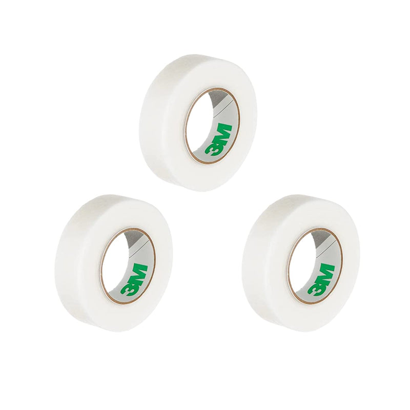 Micropore Surgical Tape 1.25cm x 9.1m (3 Rolls) | Micropore Tape | Earring Tape |Medical Tape for Skin, Dressings and Face | First Aid Tape Suitable for Sensitive Skin - NewNest Australia
