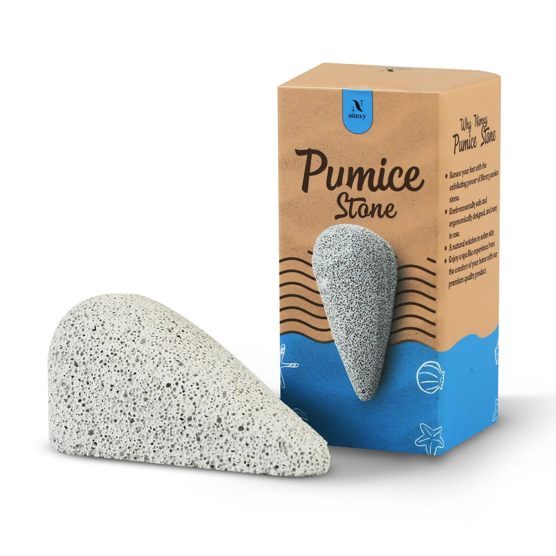 NIMXY Pumice Stone for Feet and Hands 1 Pc – Feet Hard Skin Remover – Foot Scrubber for Dead Skin Removal – Natural Foot File and Callus Remover for Skin Exfoliation (Grey) - NewNest Australia