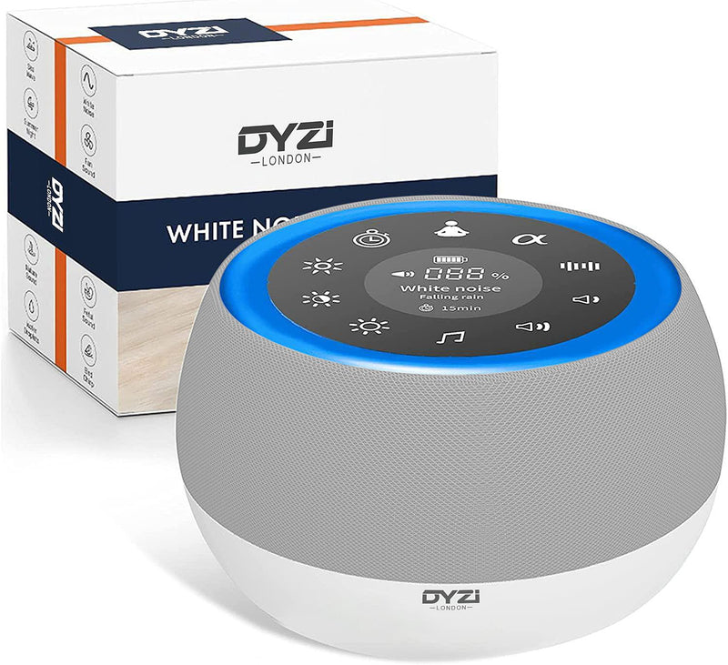 White Noise Machine for Baby-Portable LED Display White Noise Machine for Babies and Adults with Warm Night Light-Rechargeable Touch Sleep Sound Machine for Baby Soothing,Relaxation - NewNest Australia