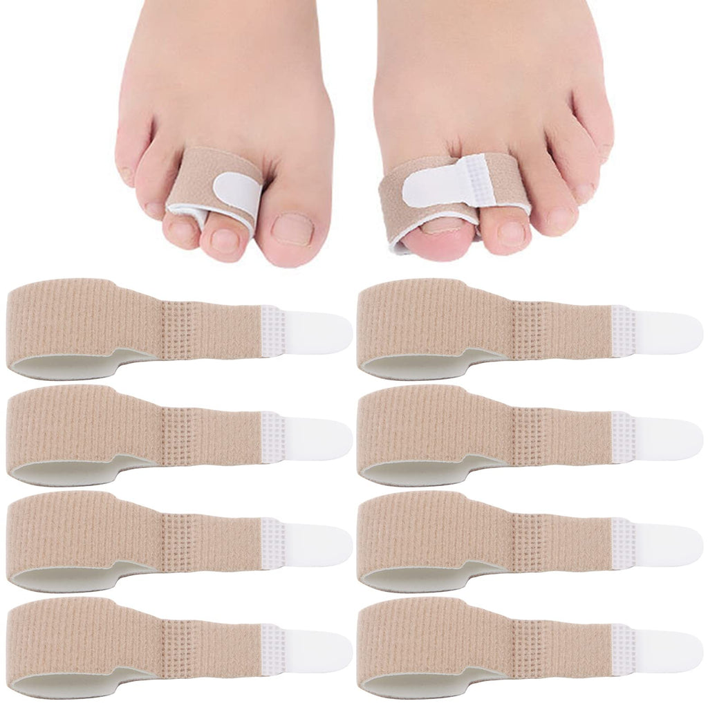 ZOCONE 8 Pcs Toe Straighteners for Bent Toes Reinforced Hammer Toe Straightener, Toe Bandage Broken Toe Support for Bent Toes Overlapping Toes A - NewNest Australia