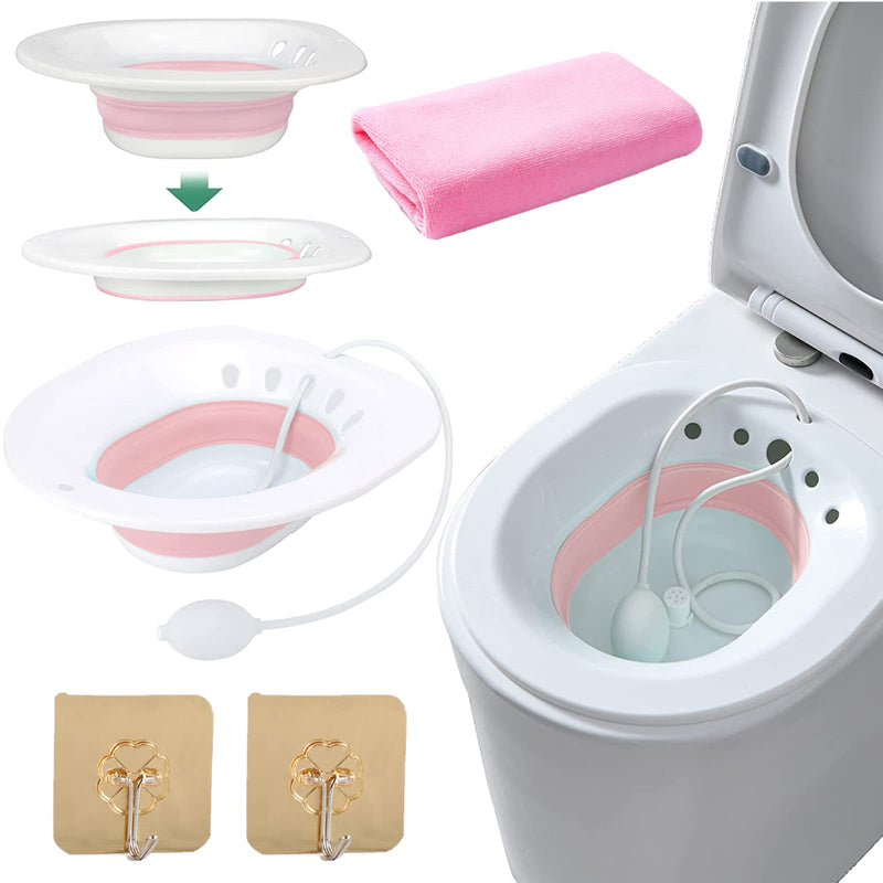 Dovr Foldable Sitz Bath for Toilet,Portable Sitz Bath Basin for Hemorrhoids Treatment,Postpartum Care,Pregnant Women,Perineal Care,and Elderly,Fits Universal Toilets and Commode Chair. - NewNest Australia