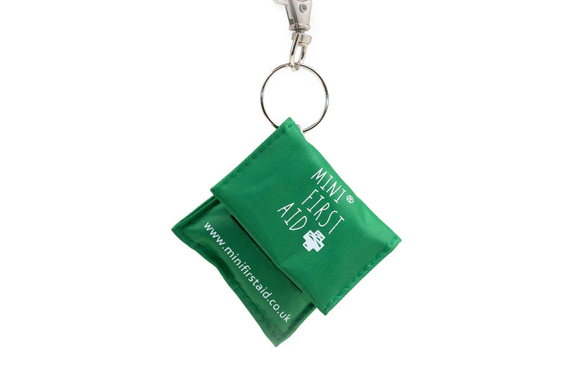 Mini First Aid CPR Mask Keyring - Resuscitation Face Shield Keyring, Handy Pocket Mask Key Chain with Valve, for Emergency Use to Protect Against Cross Infection - Compact, Lightweight - 7x5cm - NewNest Australia
