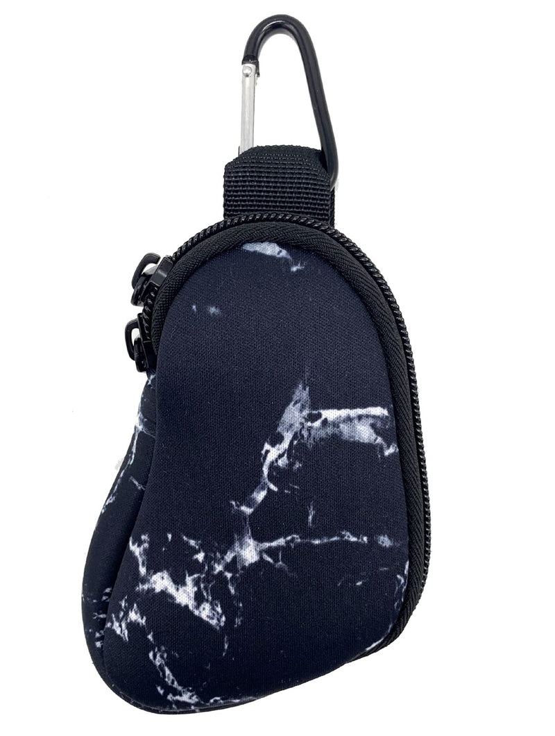 Spacmirrors Asthma Inhaler Holder Neoprene Protective Portable Carrying Bag Travel Inhaler Mini Case Sleeve for L-Shaped Inhaler, Inhaler Not Included (Marble Black) Marble Black - NewNest Australia