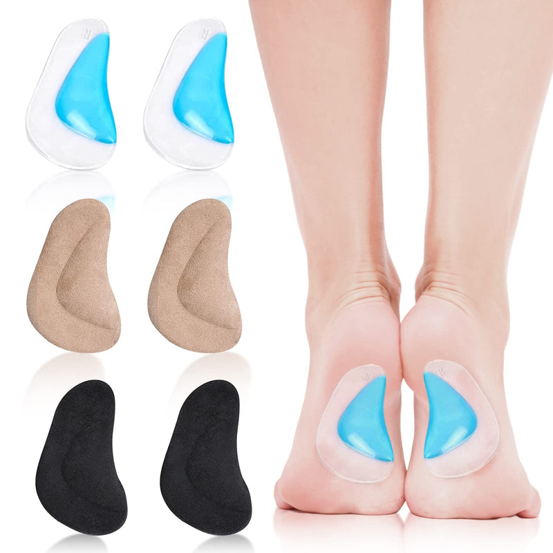 3 Pairs Arch Support Shoe Insoles, Plantar Fasciitis Gel Arch Support Insoles Pads, Orthopedic Flat Feet Orthotic Insoles Heel Inserts Cushion Pads, Arch Support Cushions for Foot Pain and Adhesive - NewNest Australia