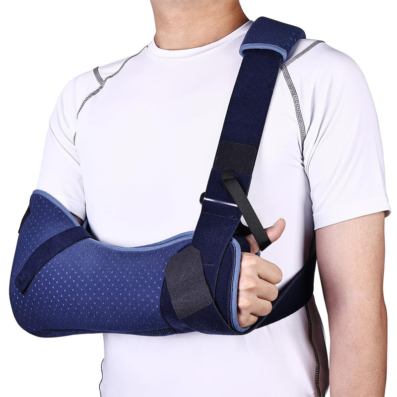 Willcom Arm Sling Shoulder Injury Immobilizer, Medical Sling with Waist Strap for Men and Women, Support Brace for Rotator Cuff Torn Hand Wrist Elbow Clavicle Post-Surgery Gifts (Medium) M - NewNest Australia
