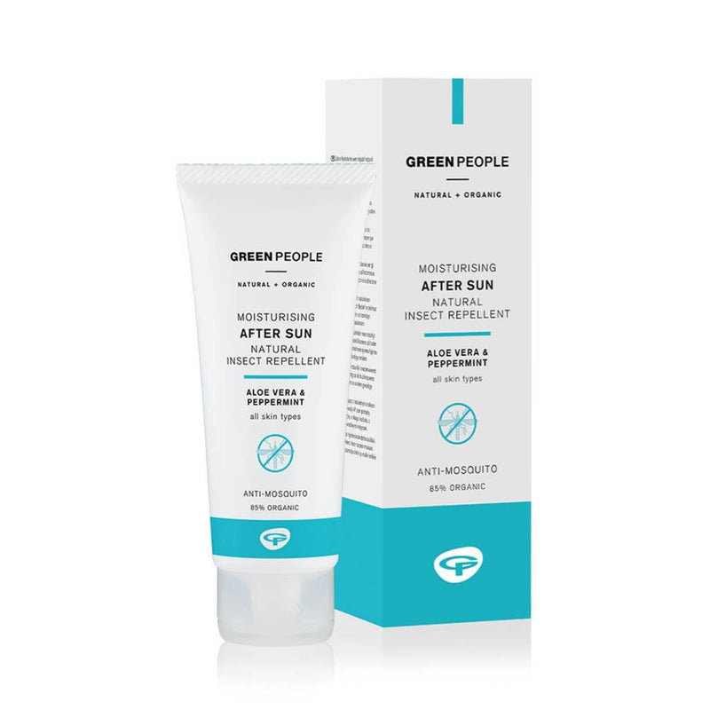Green People Moisturising After Sun with Natural Insect Repellent 100ml | Natural, Organic Aftersun Lotion with Citrepel®75 | Travel Size | Soothing Aloe Vera & Cooling Mint | Vegan, Cruelty Free - NewNest Australia