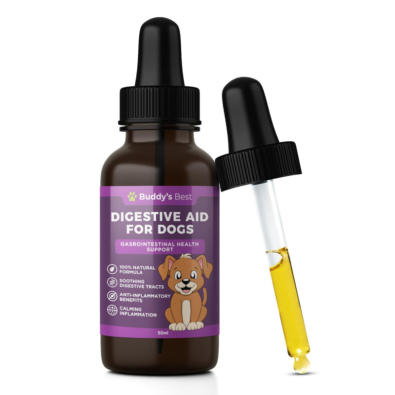 Digestive Aid for Dogs | Soothing & Anti-Inflammatory Blend with Dandelion, Slippery Elm & Marshmallow Root for Optimal Gastrointestinal Health - PawsPlanet Australia