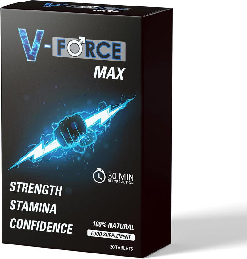 V-Force MAX 20 Tablets – Herbal Supplement for Energy, Focus & Mental Clarity – Supports Stamina & Alertness – Occasional Use for an Active Lifestyle - NewNest Australia