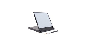 Mini Buddha Board Art Set: Water Drawing Writing Board w/ Mini Water Brush for Mindfulness & Meditation – Zen Based Drawing Board - Painting & Art Supplies – Ideal Relaxation Gifts (5” x 5”, Black) - NewNest Australia