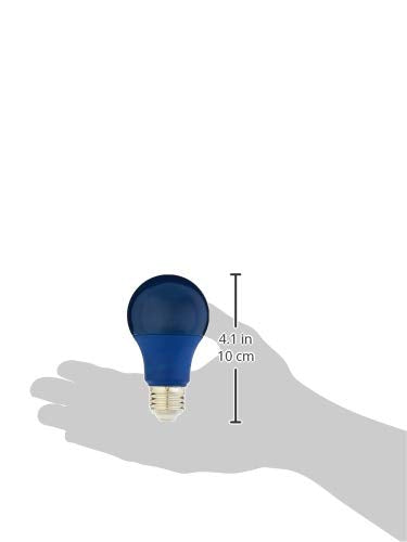 Amazon Basics 60 Watt Equivalent, Non-Dimmable, A19 LED Light Bulb | Blue, 2-Pack - NewNest Australia