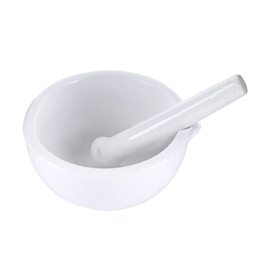 90mm Porcelain Mortar And Pestle Mixing Grinding Bowl Set Crusher DIY Tool For Kitchen - NewNest Australia
