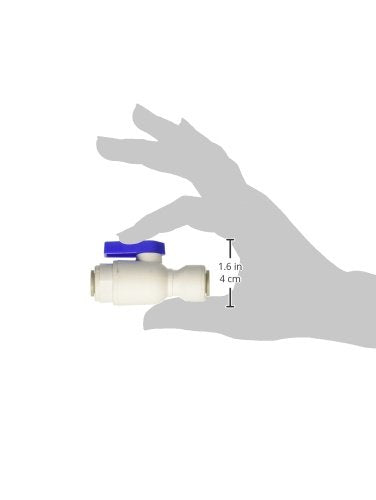 Parker Hannifin PP6VUC6-MG TrueSeal Polypropylene Union Connector Ball Valve, 3/8" Push-to-Connect Tube x 3/8" Push-to-Connect Tube 1 - NewNest Australia