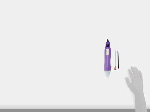 New Heat Gun,mofa Hot Air Gun Tools Shrink Gun with Stand For DIY Embossing And Drying Paint Multi-Purpose Electric Heating Nozzle Heat Gun For Epoxy Resin300W 110V (Purple,White) Purple,White - NewNest Australia