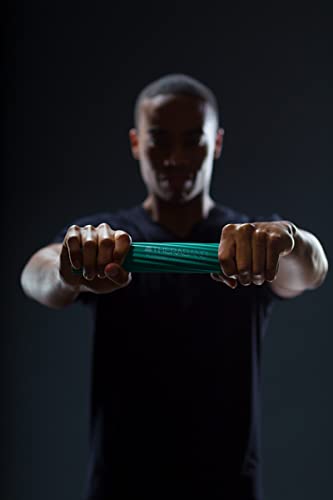 THERABAND Resistance FlexBar for Men and Women, Strength, Grip and Elbow Training and Pain Relief, Home Gym Equipment, Intermedium Level, Green, Medium New Version - NewNest Australia