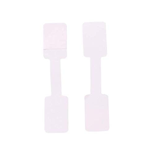 Aeyistry 100 Pcs/Lot 1.3cm x 6cm Blank Jewelry Price Tags Stickers, Jewelry Identification Stickers, Labels Ring Sticker Hangtags - NewNest Australia