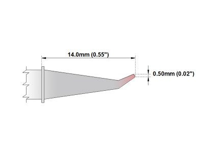 Thermaltronics M7SB276 Bent Sharp 30deg 0.5mm (0.02in) interchangeable for Metcal STTC-144 - NewNest Australia