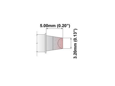 Thermaltronics S60CH032 Chisel 90deg 3.20mm (0.13in) interchangeable for Metcal SSC-613A - NewNest Australia